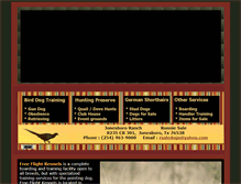 Tablet Screenshot of freeflightkennels.com